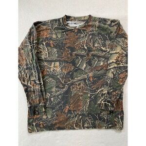 Paramount Outdoors Mens X-Large Long Sleeve Shirt Camo Seclusion 3D Pocket Tee